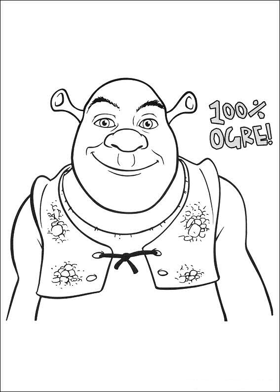 Coloring page Shrek 4 Forever After Shrek 4 Forever After